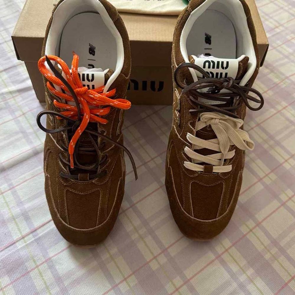 New Balance X Miu Miu 530 Suede Sneakers Size EU 37